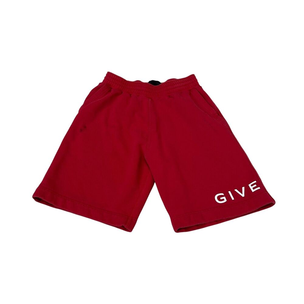 Givenchy Vertical Logo Cotton Sweatshorts Men's Size S